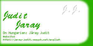 judit jaray business card