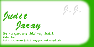 judit jaray business card